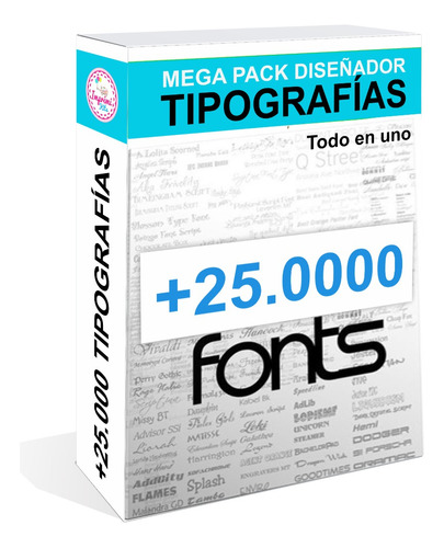 Megapack Tipografías Fuentes Fonts Diseñadores