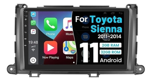 Estéreo De Coche Android 10.0 For Toyota Sienna 2011-2013