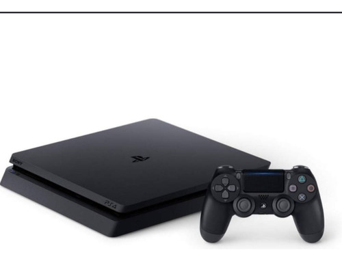 Playstation 4 Sony Modelo Slim Negra + El Fifa 22 Y Gta5