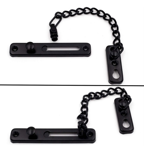 Juego De 2 Candados Cadena De Seguridad Acero Inoxidable