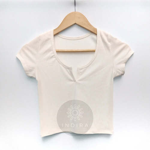 Remera Mujer Escote En V Manga Corta Morley