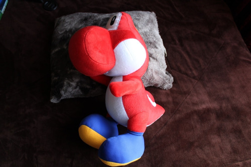 Yoshi Rojo 45cm De Peluche De Nintendo 