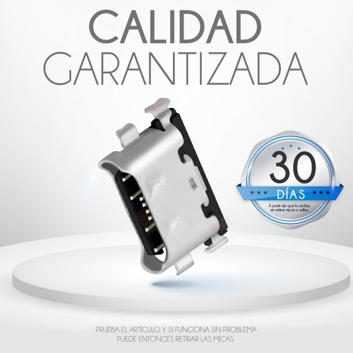 5 Piezas Pin De Carga Compatible Con Samsung A21 A215 A215u