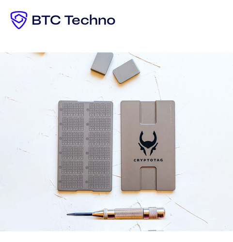 Steel Wallet Cryptotag Zeus / Billetera Acero Criptomonedas