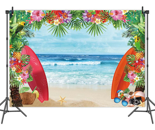 Fondo De Fotos De Verano De 8 X 6 Pies Con Temática De Playa