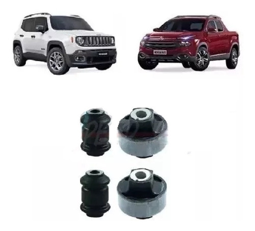 Kit Bucha Bandeja Balança Dianteira Fiat Toro Jeep Renegade