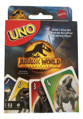 Juego De Mesa: Uno Jurassic World Dominion (jurassic Park). 