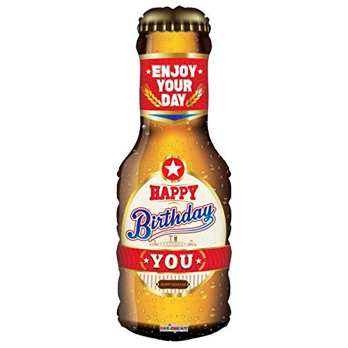 Botella De Cerveza Feliz Cumpleanos 36'' Mylar Globo Cumplea