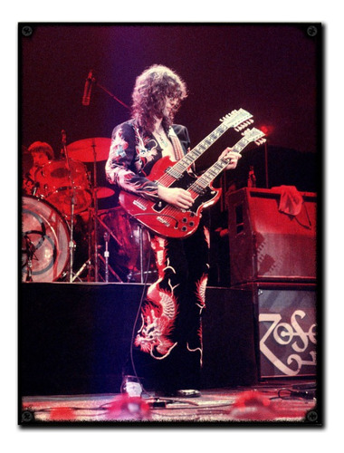 #158 - Cuadro Vintage 30 X 40 - Jimmy Page Led Zeppelin