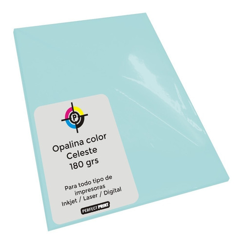 Opalina Color A4 X 100 Hojas 180 Grs Cartulina Papel Grueso