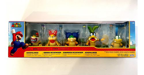 Koopalings Mario Bros Set 5 Koopalines Super Mario Jakks Pac (Usado)