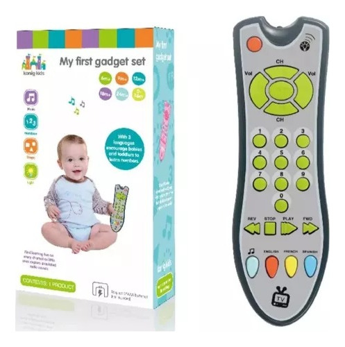 Control Remoto Televisor De Juguete Sonidos Y Luces Bebés