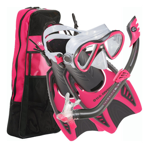 S Divers Set Snorkel Silicona Youth Flare Jr
