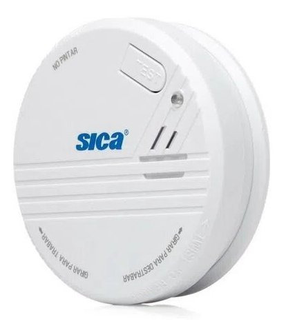 Imagen 2 de 9 de Detector De Humo Bateria 9v Alarma Sonora Sensor De Humo
