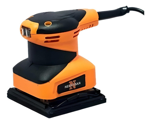 Lijadora De Palma Orbital Nebraska 170w Profesional Madera Color Naranja Frecuencia 50hz