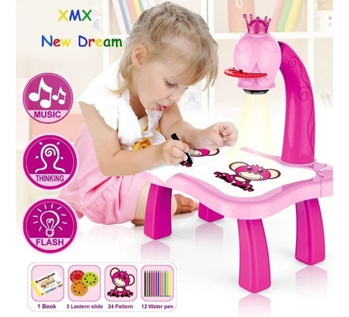 Regalo Kid Led Proyector Arte Dibujo Mesa Luz Niños Juguete