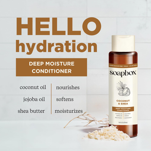 Conjunto De Shampoo E Condicionador Soapbox Com Óleo De Coco
