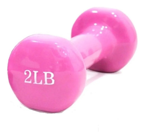 Mancuerna 2 Lb X1 Unidad Encauchetada Gym Pesa Pilates