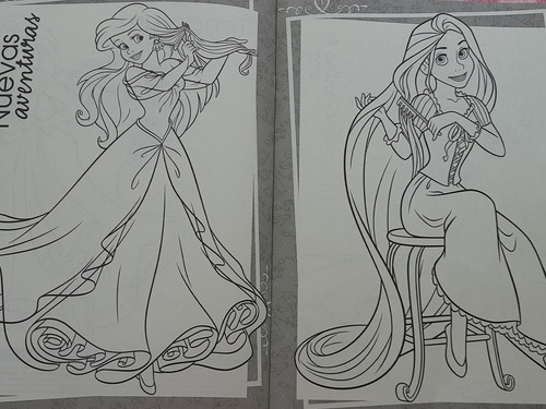 Libros Para Colorear Princesas Y Super Héroes Para Niñas(os)