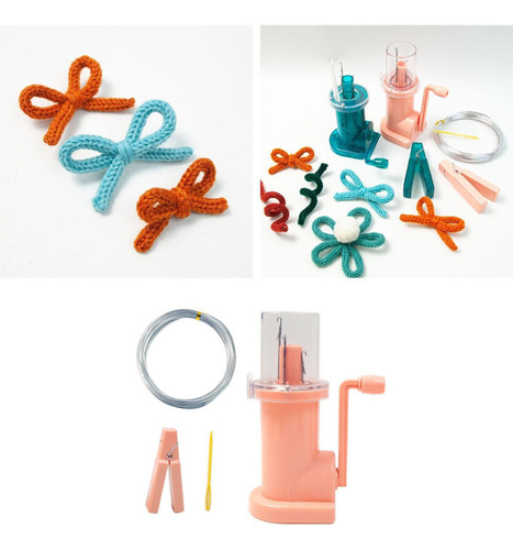 Mini Herramienta De Tejedora De Máquina De Tejer De Rosa