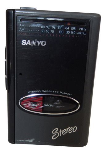Sanyo M-gr63 Reproductor De Cassettes Am-fm Walkman Negro (Usado)