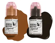Comprar Set X 2 Pigmentos Permablend  Micropigmentacion Pmu Cejas