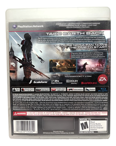 Videojuegos Playstation Ps3 Elige Tu Favorito Mass Effect 3 (Reacondicionado)