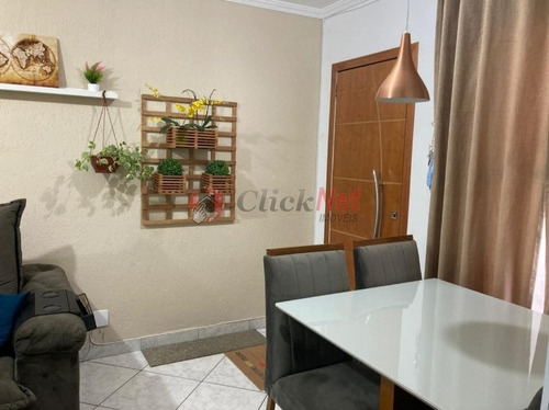 Imagem 2 de 17 de Apartamento Todo Reformado Localizado No Bairro Conceição, Diadema, Com 2 Dormitórios, 1 Vaga, 45 M². - 7016