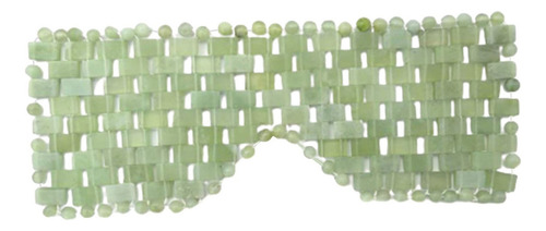 Wr Máscara De Olhos De Pedra Natural De Jade E Massageadores
