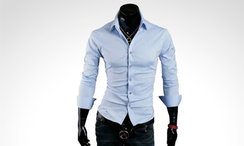 Pack X 2 Camisas Entalladas Slim Fit Para Hombre De Diseño