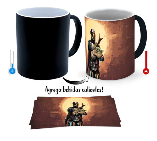 Mug Taza Magico Star Wars Mandalorian Regalo 001