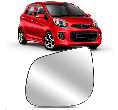 Lente Retrovisor Para Kia Picanto 2012 Até 2015