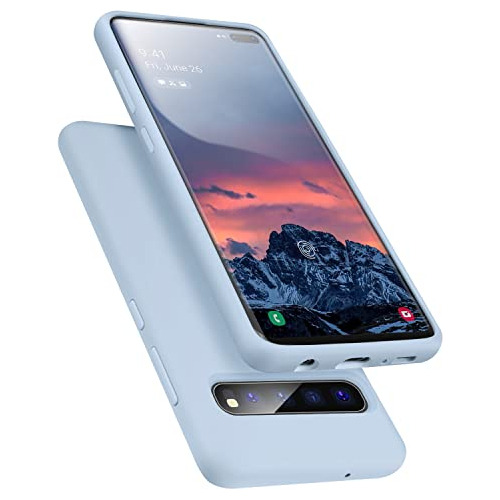 Funda Para Samsung Galaxy S10 5g Light Azul 6.7 Pulgada Sili