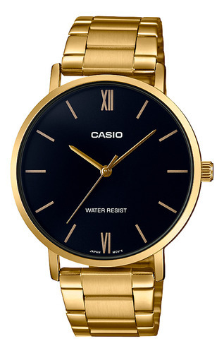 Reloj Casio Mtp-vt01g-1budf Cuarzo Hombre Color de la correa Dorado
