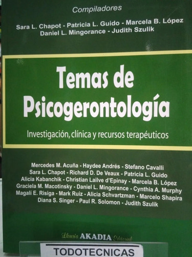 Temas De Psicogerontologia Chapot !