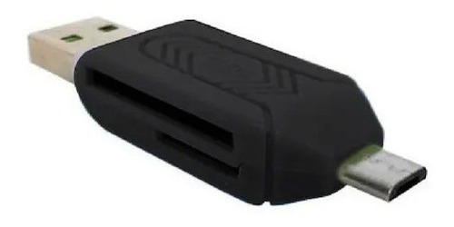 Imagem 1 de 2 de Leitor De Cartão Usb + Otg Micro Usb (v8) Le-5555 - Lelong