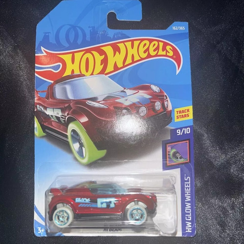 Hot Wheels Glow Whees Hi Beam 2017 Brilla Oscuridad