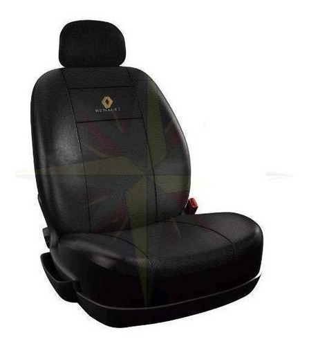 Funda Cubre Asiento Cuero Renault Kwid C/ Cabezalales Delanteros Incorporados ( Juego Completo )