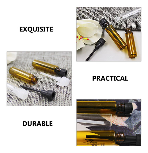 Frasco Cuentagotas De Aceite Esencial De 1 Ml Y 2 Ml, 50 Uni