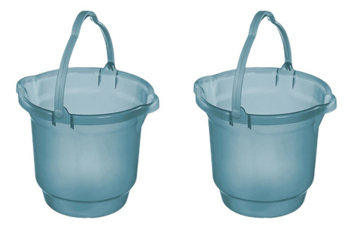 Sanremo balde 8,5 litros plastico azul com alça Kit 2 unidades