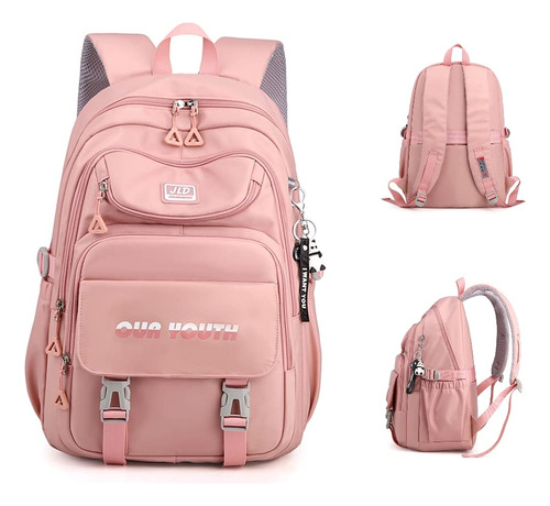 Mochila Estetica Para Laptop Kawaii Regreso Clase Antirrobo