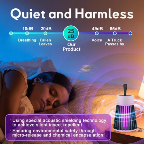 Lámpara Para Matar Mosquitos, Mosquito Zapper, Usb Rechargea