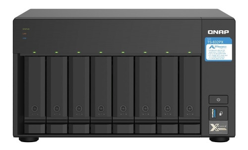 Nas 8 Bahias Qnap Ts832px 4gb Ram - Raid 2.5gbe Sfp+ 10gbe