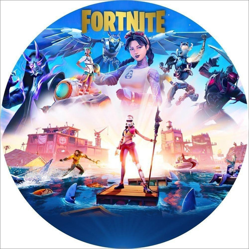 Painel Redondo 3d Sublimado Fortnite Frd-2585