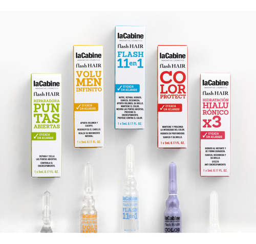 Kit 5 Ampolletas Capilar Hair Pro Anticaída 5 Ml