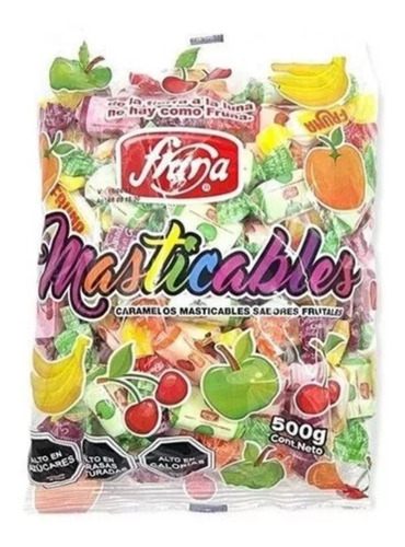 Caramelos Masticables 100u Peso Neto 500g