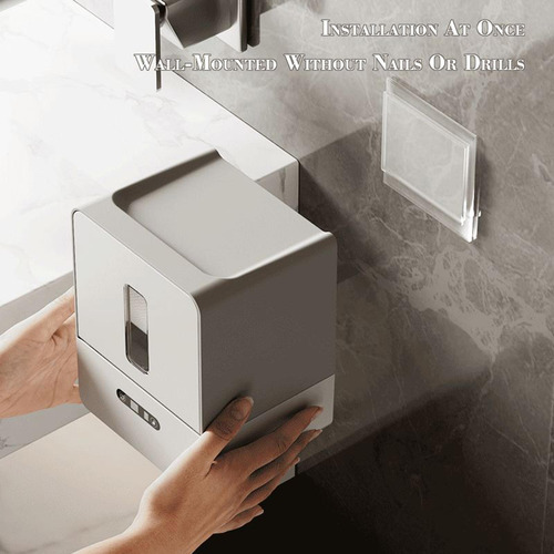 Soporte De Papel Higiénico Eléctrico, Estante De Gris