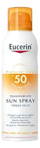 Protector Solar Eucerin Spray Toque Seco Fps50 200ml