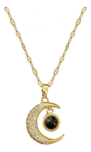 Sjx Collar Dije De Luna Proyector Te Amo En 100 Idiomas