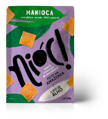 Snack De Mandioca Nióc Cipo De Alho Manioca Sem Glúten
